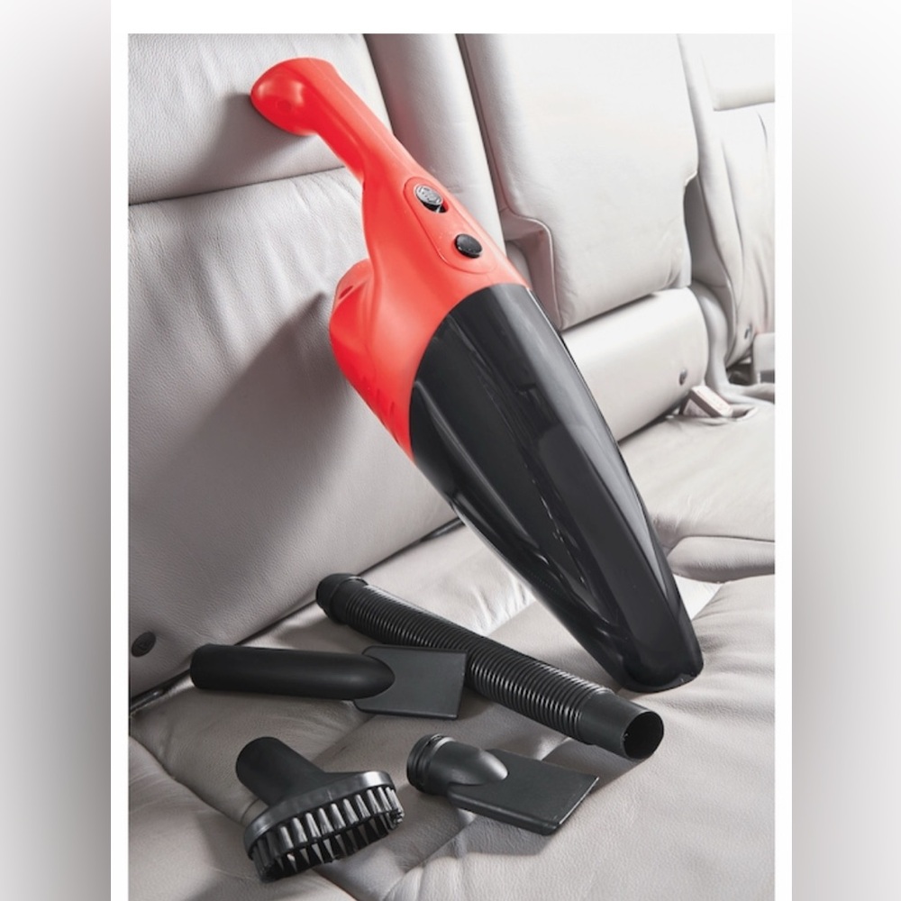 Red and Black Handheld Vacuum Cleaner